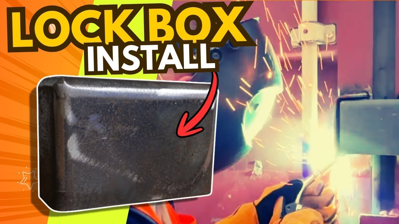 How to install a shipping container lock box