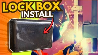 How to install a shipping container lock box