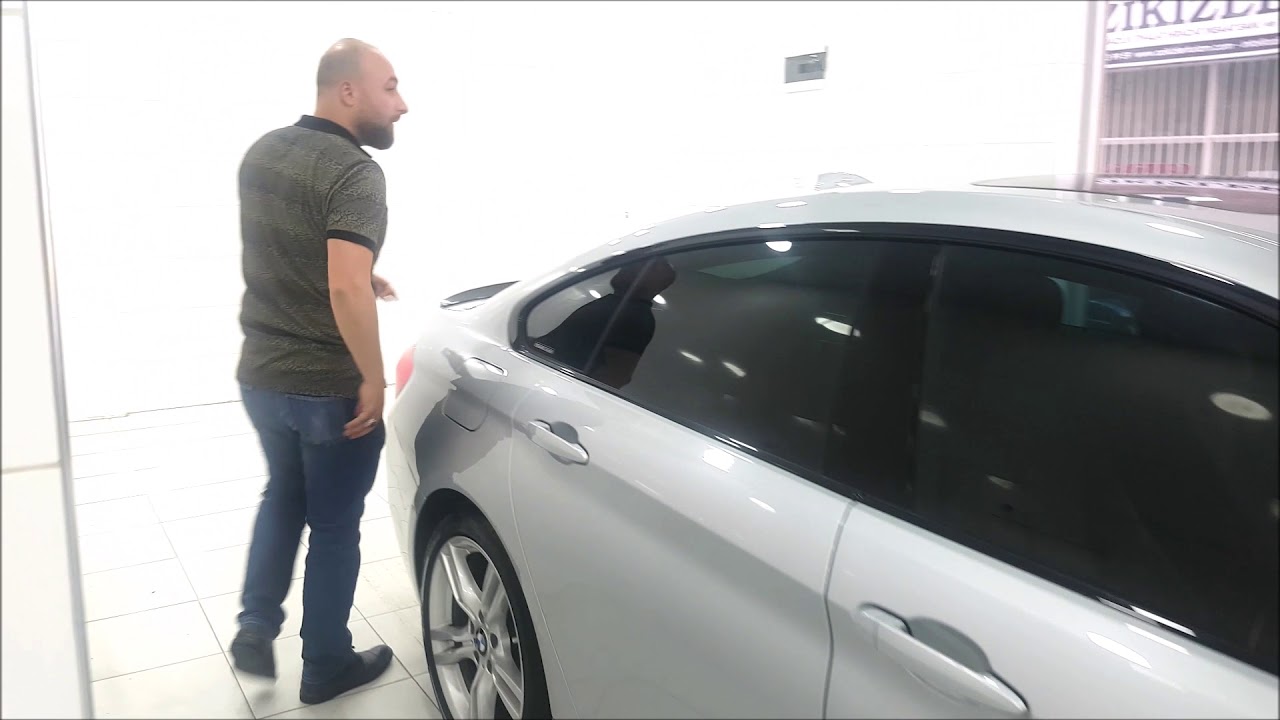 BMW 420i Lumar Cam Filmi, Spoiler, Akrapovic Egzoz, Kaput Koruma