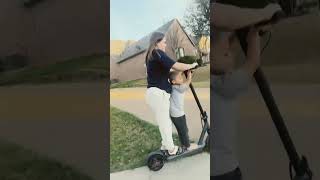 My mom’s first time riding an electric scooter #foryou #twice #electriclove #electricfuture l
