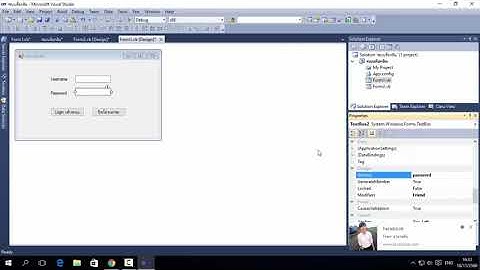 การสร้างForm Login เข้าระบบ Visual studio 2010