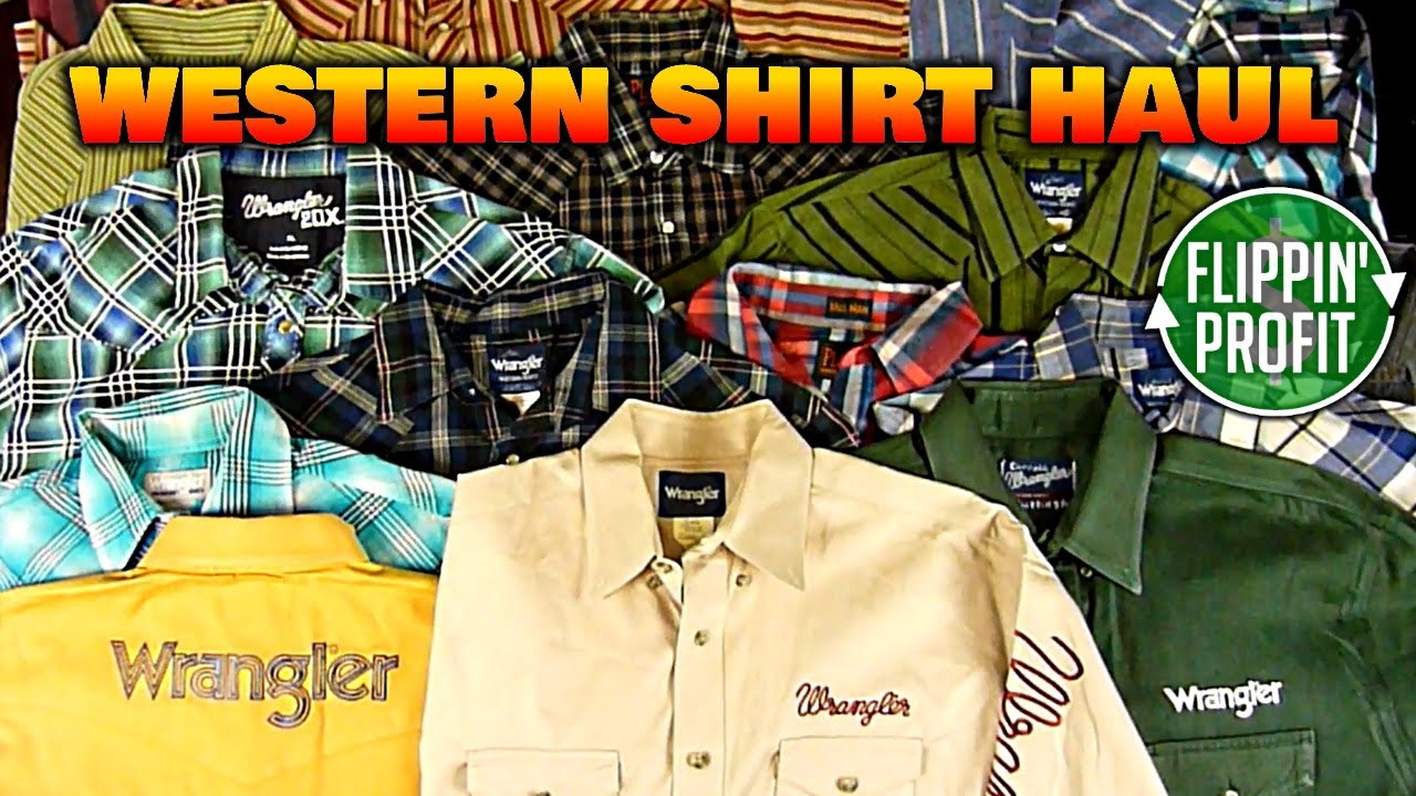 Old Town Road Western Shirt Haul | Yard Sale Haul #8