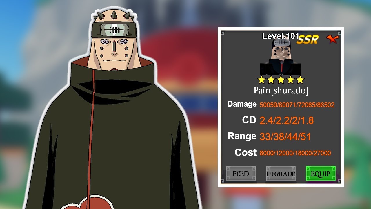  NEW CODE 5 Star Pain Shurado In Naruto Defense Simulator YouTube