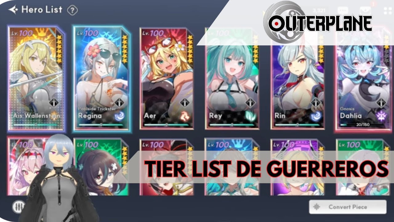 Outerplane en español / Tier List de Guerreros / 9 de Junio 2025 (actualizada)