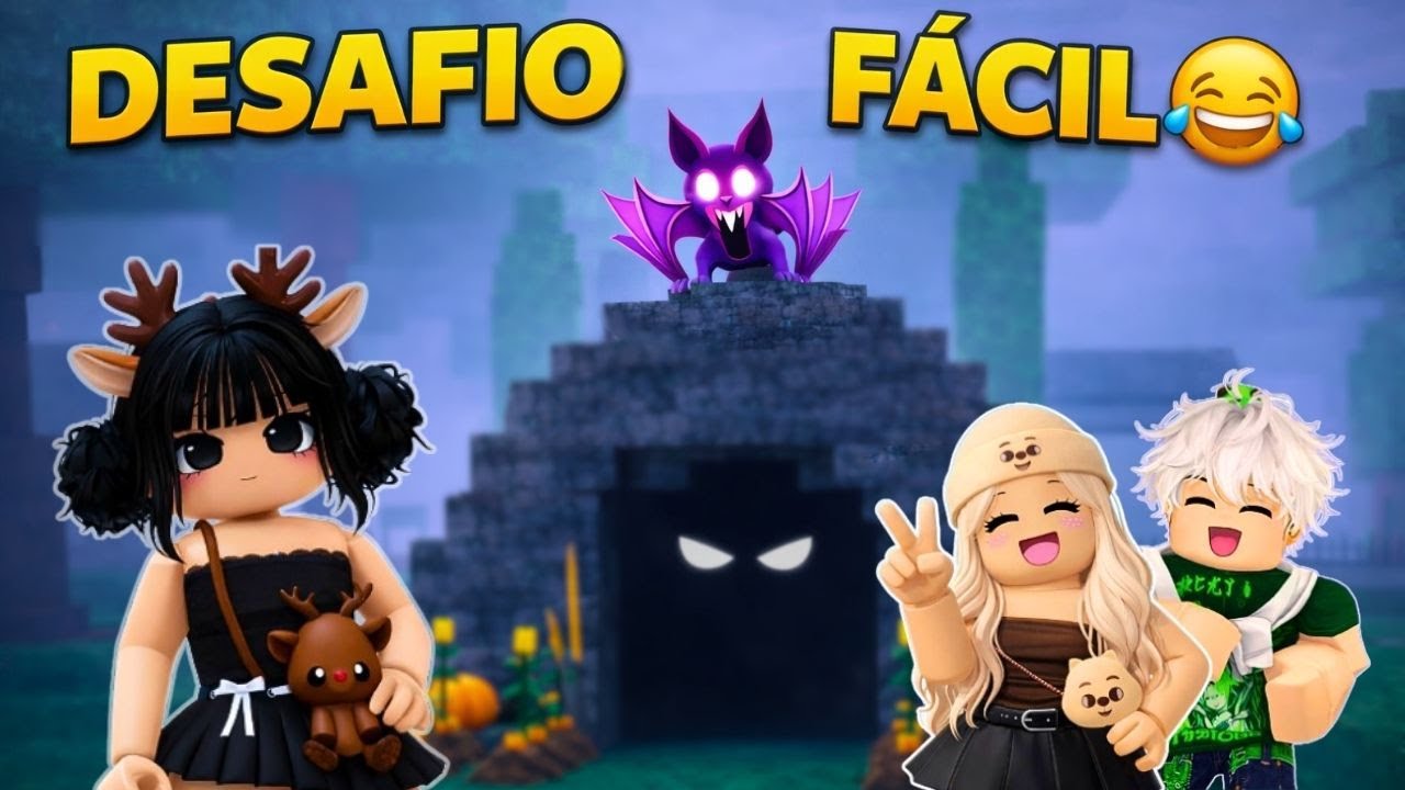 SOBREVIVENDO NA CAVERNA DO MORCEGO | DESAFIO FÁCIL?/ROBLOX