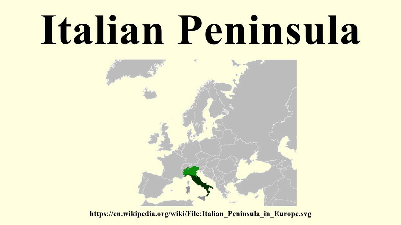 Italian Peninsula On World Map