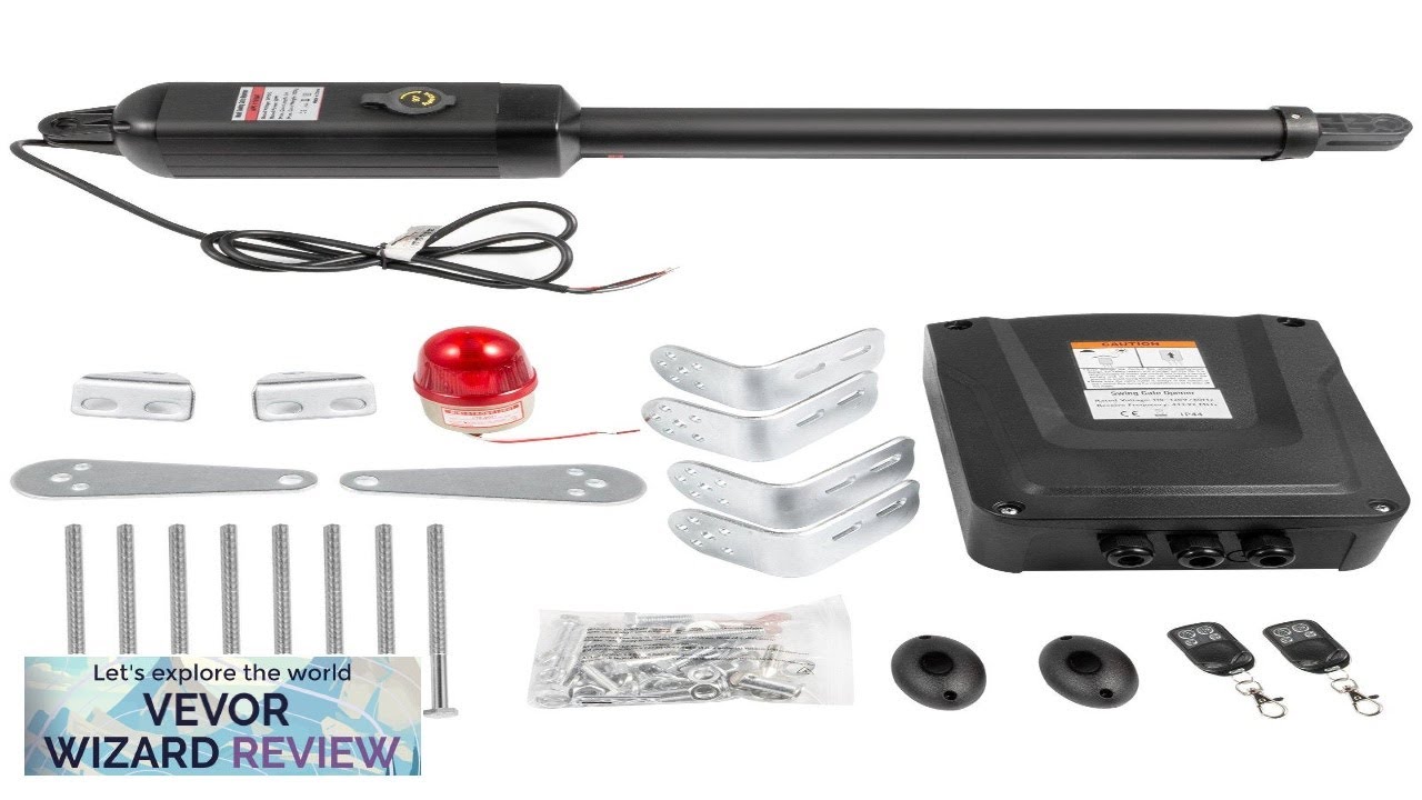 VEVOR Electric Gate Opener Single Swing Gate Opener 16 mm/s Speed 80W Review