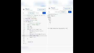 #codinginfo Number Pattern in C++, PHP, Java and Python