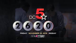 DC LOTTERY Midday 11/22/2019