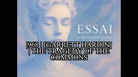 1968 | [Garrett Hardin] | The Tragedy of the Commons