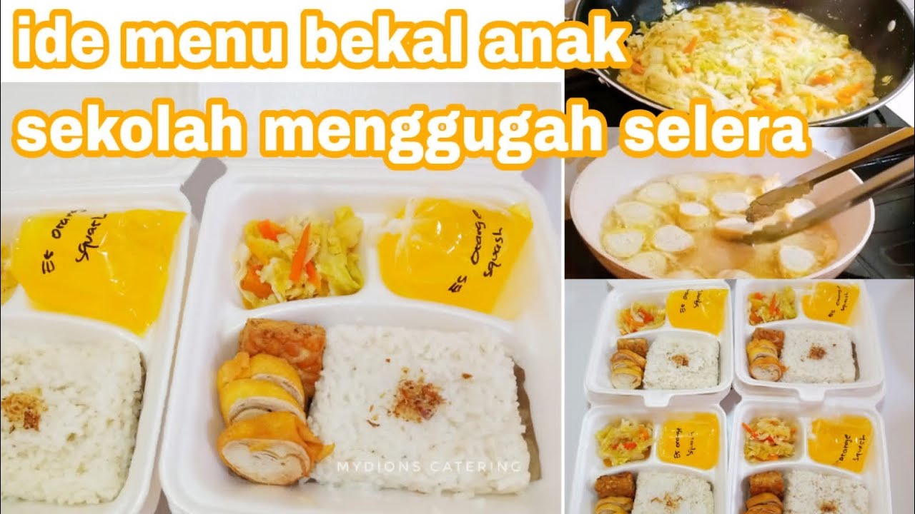 Ide menu bekal anak sekolah ekonomis Rp 10.000 ide usaha catering YouTube