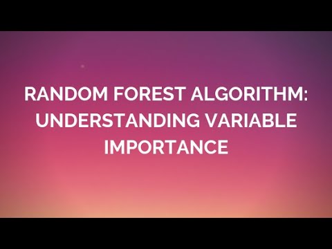 Random Forest Algorithm: