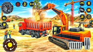 Real City Road Construction 🚧 Game 3D - City Road Builder JCB Excavator Driving - Android Gameplay screenshot 3