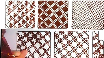 HOW TO: 6 Different Net Patterns/Grid Mehndi Designs | Henna Grids for Beginners | Grids Tutorial