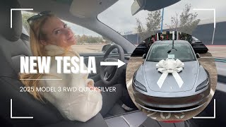 Driving the 2025 Tesla Model 3 RWD in Quicksilver: A Full Self-Driving Experience!
