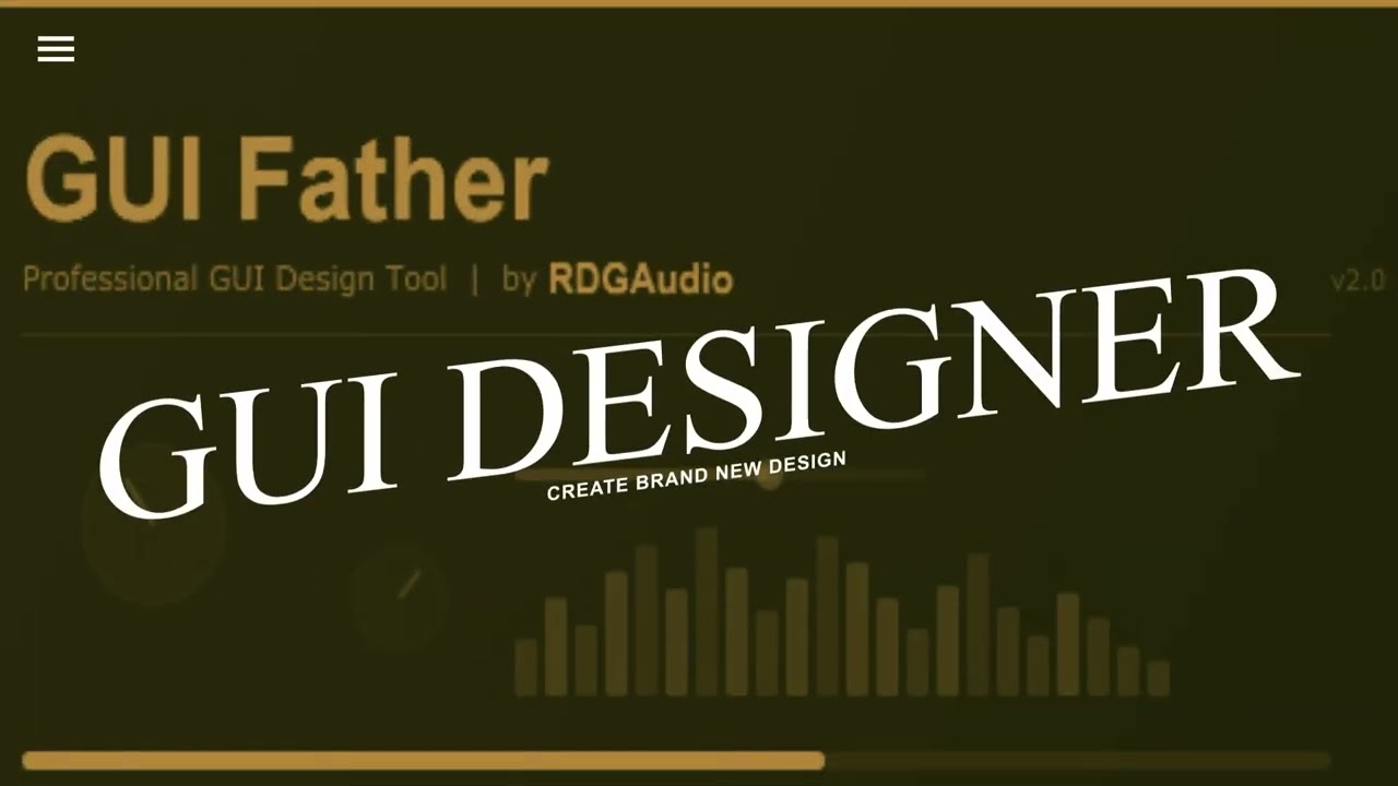 RDGAudio GUIFather FirstLook | Ultimate GUI App for GUI DESIGN