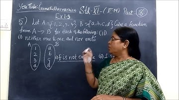 11th Maths [Part-18] Ex-1.3 Set Relations and Functions sum 5-i,ii E.M Gomathi dharmarajan