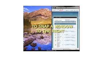 How to Use Aero Snap to Snap a Window to a Screen Side in Windows 7