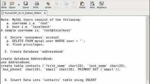 Redhat Enterprise linux 5 MySQL Introduction Part4