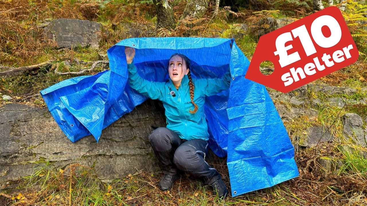 10 фунтов стерлингов за выживание в укрытии | Сильный дождь