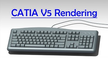 CATIA V5 Photo studio Rendering Tutorial on Keyboard design | Engineer AutoCAD | CAD Designs