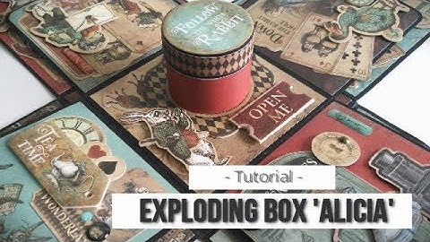 EXPLODING BOX ALICIA (CON MAS SCRAP) - TUTORIAL | LLUNA NOVA SCRAP