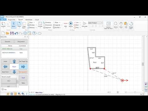 How to measure on-site with a Surface Pro, DISTO and MeasureSquare 8 to create a floor plan.