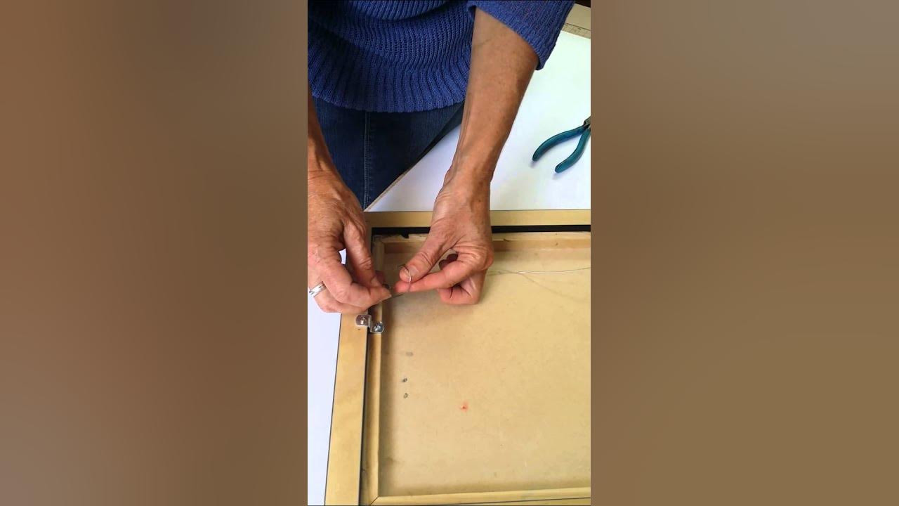 How to Properly Knot Picture Frame Wire YouTube