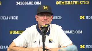 Jim Harbaugh After OSU Win: 'Some People That Are Standing On Third Base Think They Hit A Triple'