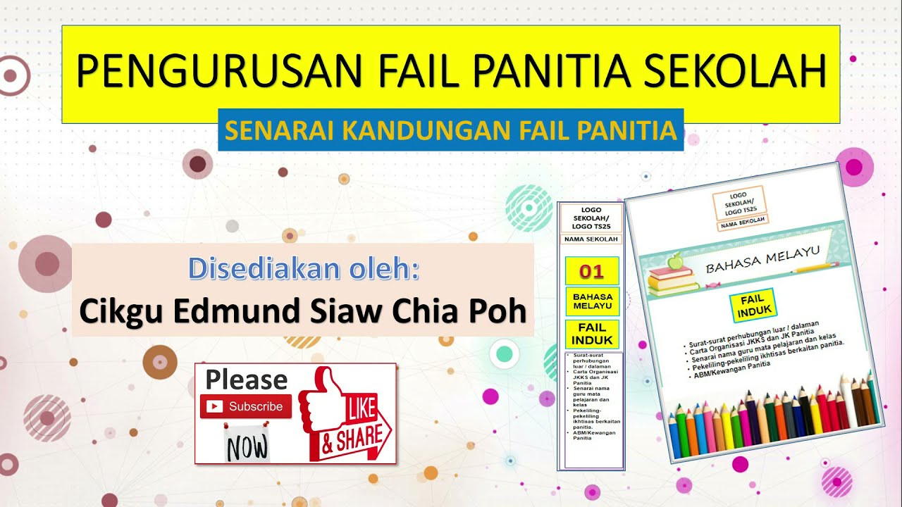 Cikgu Siaw Perkongsian1 Pengurusan Fail Panitia Di Sekolah Youtube
