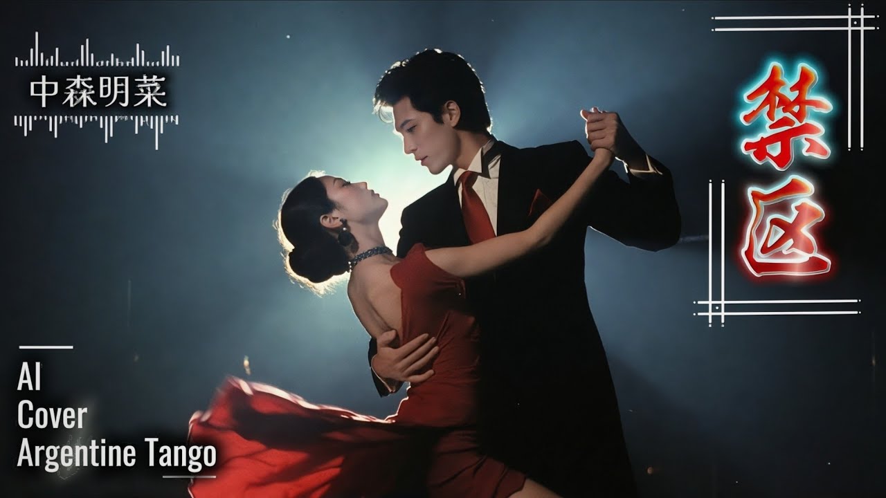 中森明菜テクノ歌謡の金字塔「禁区」をAI アルゼンチン・タンゴCover！18歳の少女はこの曲で表現者へと脱皮。明菜にタンゴは似合う！#中森明菜 #禁区 #Tango #AICover #dance