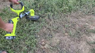 Ryobi OLT1832 18V ONE+ Cordless Grass Trimmer, 25 30cm   Test