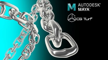Easy way to create and animate a metal chain link from one model with MASH in Autodesk Maya 2018