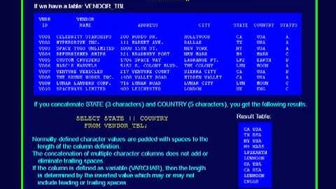 SQL 086 String Scalar Concatenate, || or How can I attach values?