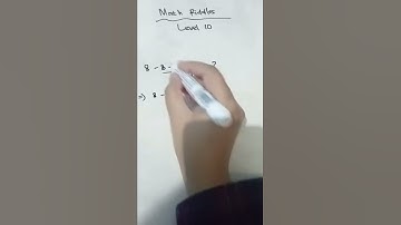 Math Riddles Level 10 || Math Trick #shorts