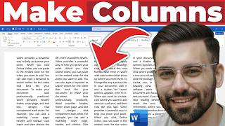 How to Make Columns in Word - Create 2 Columns & BREAKS