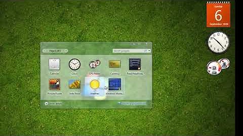 Cara Menampilkan Kalender, Jam Analog di Layar Desktop Komputer/Laptop