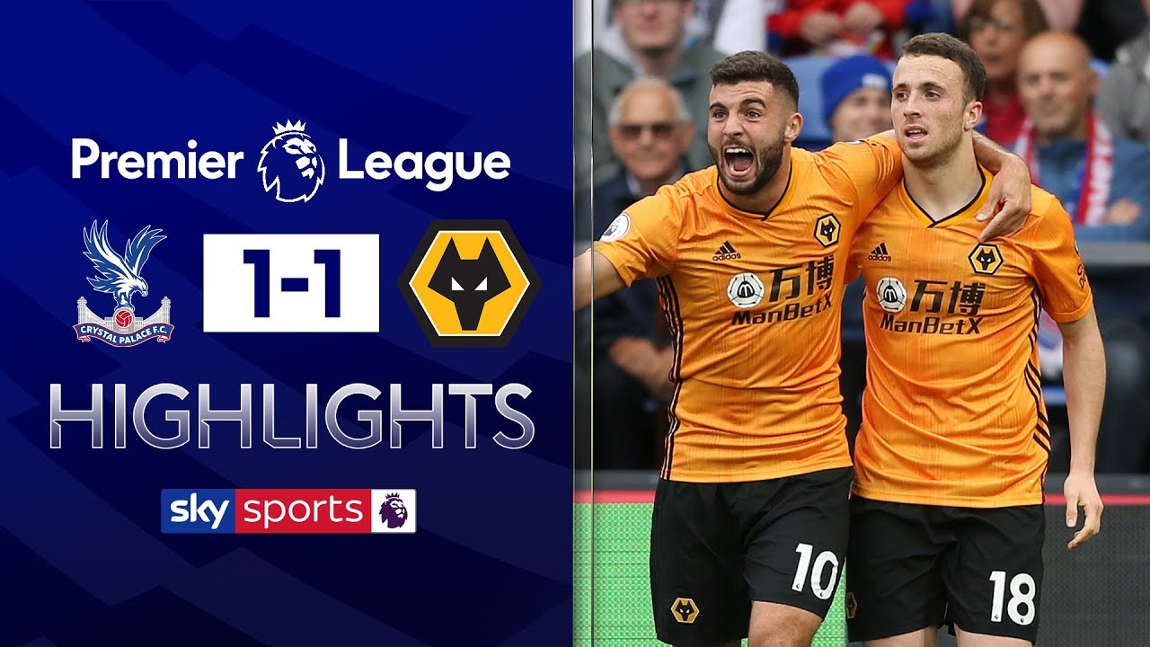 Diogo Jota snatches last gasp equaliser | Crystal Palace 1-1 Wolves | Premier League Highlights