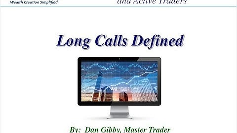 Long Calls Defined - MasterTrader.com Directional Trade