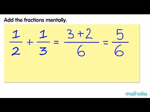 ⁣Mental Methods for Adding Unlike Fractions