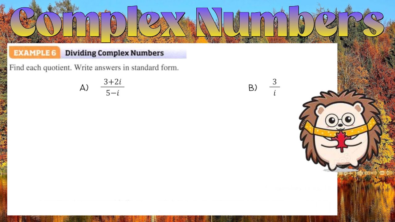 Dividing Complex Numbers - YouTube