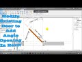 Modify Existing Door to Add Angle Opening In Revit