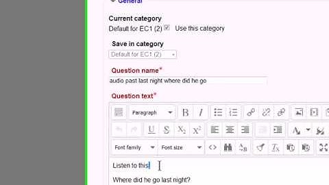 How to add audio and pictures to Moodle 2.6