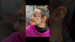 Rose face paint #makeup #beginnerfacepainting #makeuptutorial #rosefacepaint