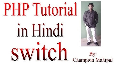 Learn PHP Tutorial in Hindi 7 switch conditional statement