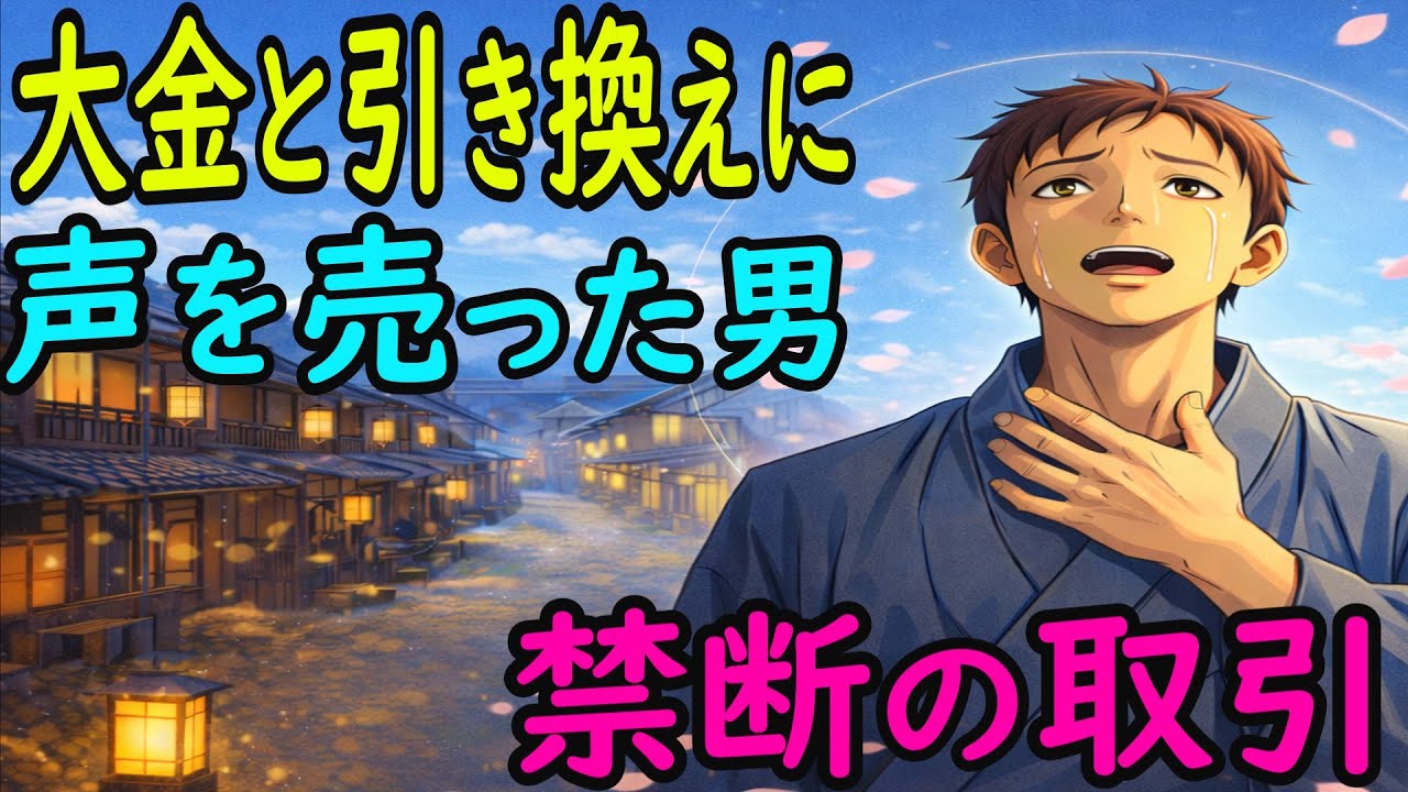 もし声と引き換えに、大金が手に入るなら？江戸で起きた一人の男の衝撃な物語。｜野談｜伝説｜昔話｜説話｜民話