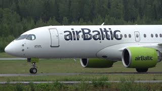 airBaltic Airbus A220-300 YL-AAS at Tampere-Pirkkala