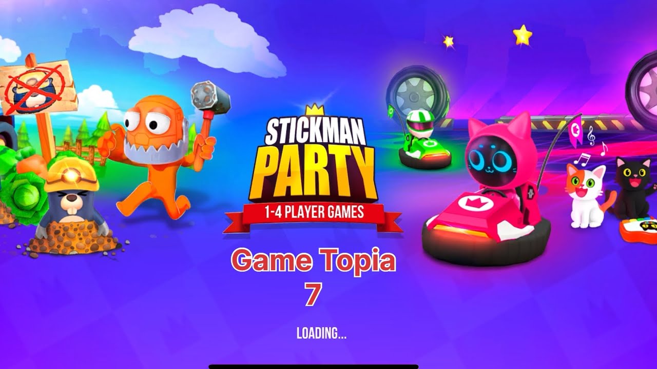 Stickman Party Gameplay Part 7 | Crazy Mini Games & Funny Moments 😂 | Game Topia