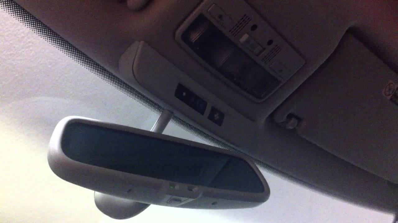 VW GOLF 4 interior dimming mirror led dimming with lights ...