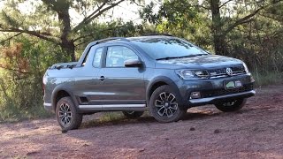 VW Saveiro Cross Cabine Dupla 2017: vídeo, consumo, teste